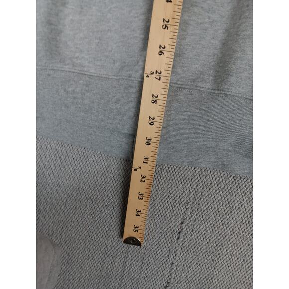 Tommy Hilfiger Hoodie Mens XL Gray Spell Out Zip Drawstring Street Casual Y2K - Picture 12 of 14